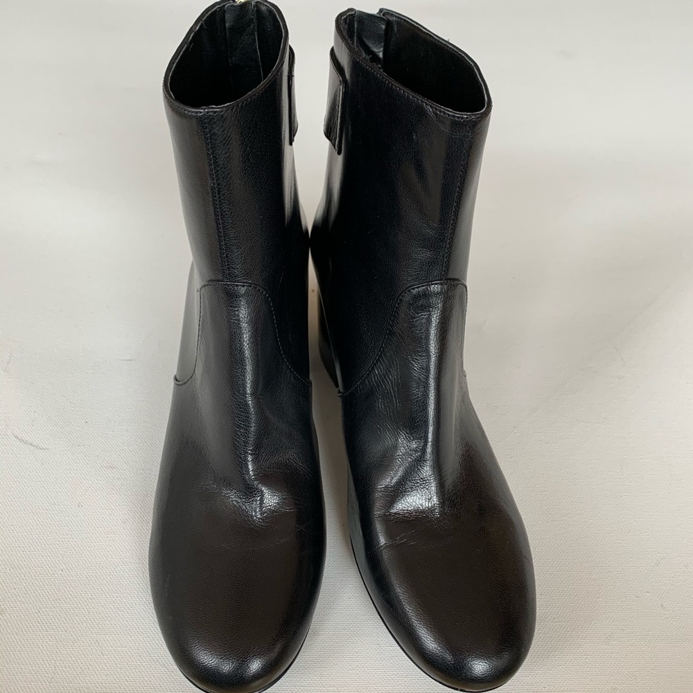 Nine West Quarryn black leather ankle bootie size9 - Picture 2 of 8
